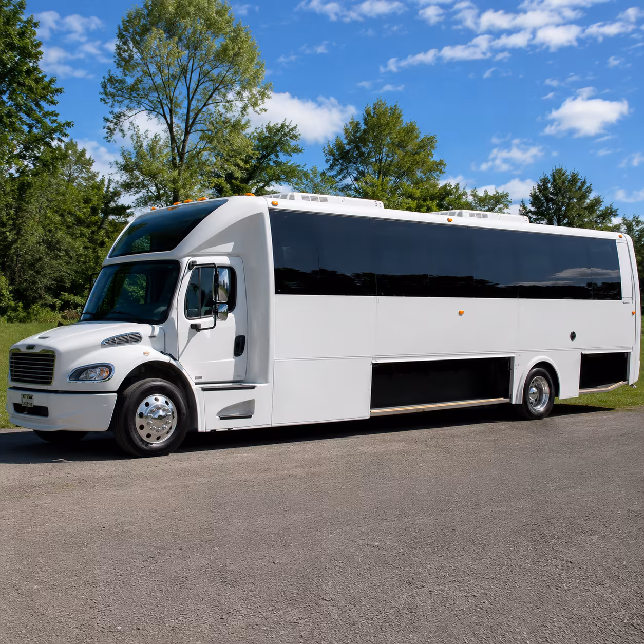 Dayton Sporting Event Transportation party bus exterior