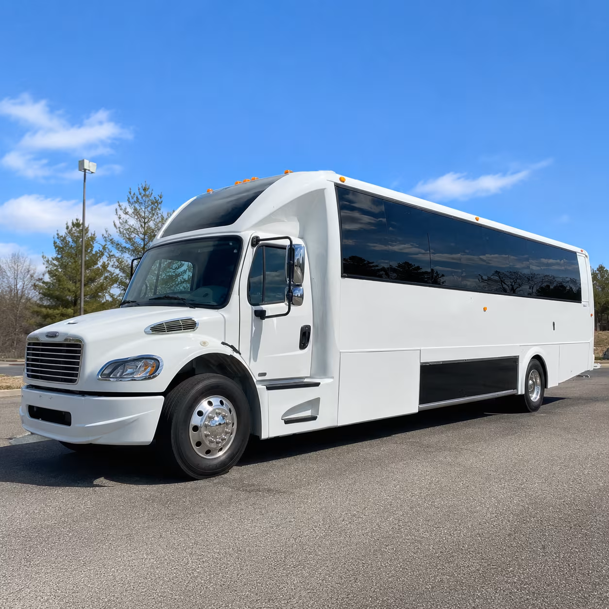 Dayton Sporting Event Transportation party bus exterior