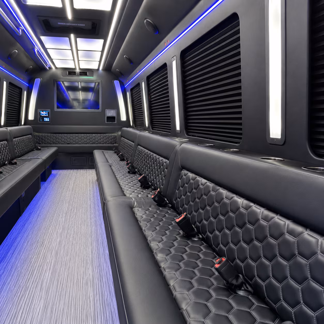 Dayton Wedding Transportation party bus exterior