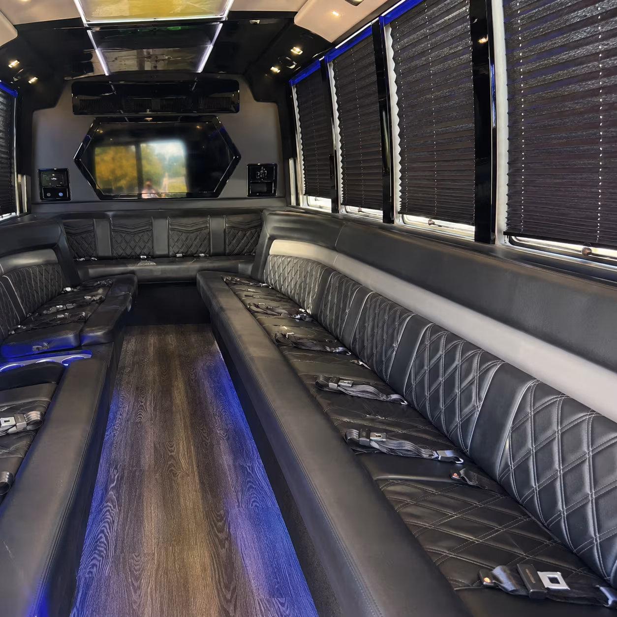 Dayton Wedding Transportation onboard seating