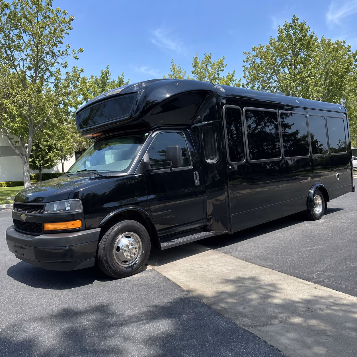 Dayton Wedding Transportation party bus exterior