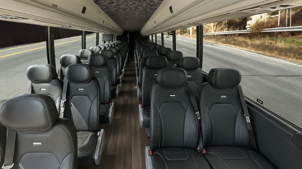 Interior of Charter Bus Company Dayton's 30 Passenger Minibus in Dayton