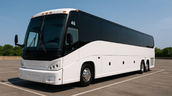 Exterior of Charter Bus Company Dayton's 45 Passenger Charter Bus in Dayton