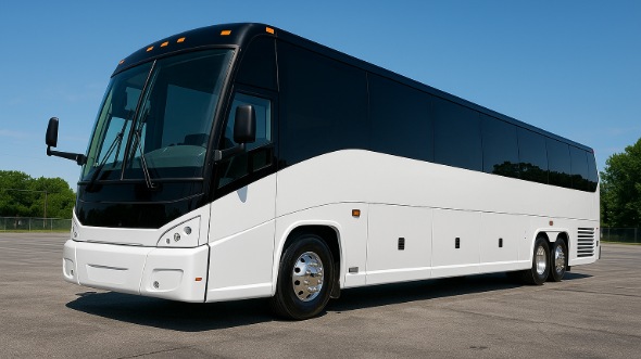 Exterior of Charter Bus Company Dayton's 51 Passenger Charter Bus in Dayton