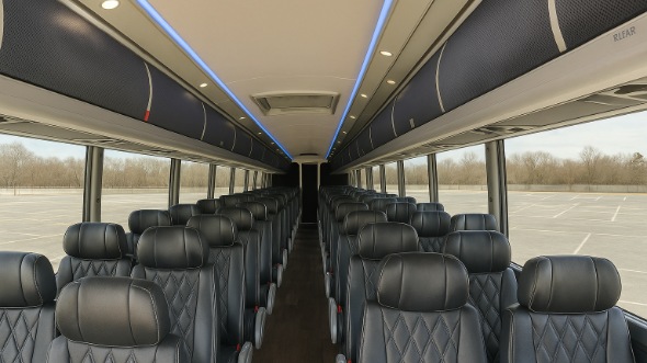 Interior of Charter Bus Company Dayton's ADA Charter Bus in Dayton